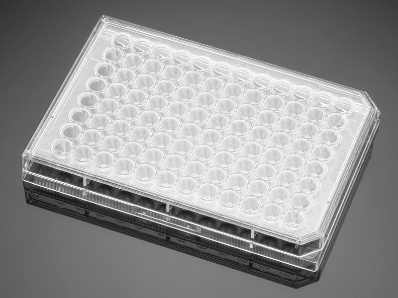 Corning Falcon 96-well Clear Round Bottom Not Treated Microplate, with Lid, Individually Wrapped, Sterile, 50/Case