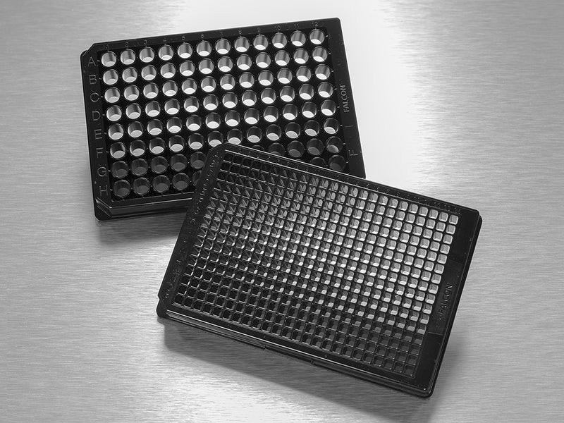 Corning Falcon 96-well Black/Clear Flat Bottom TC-treated Imaging Microplate with Lid