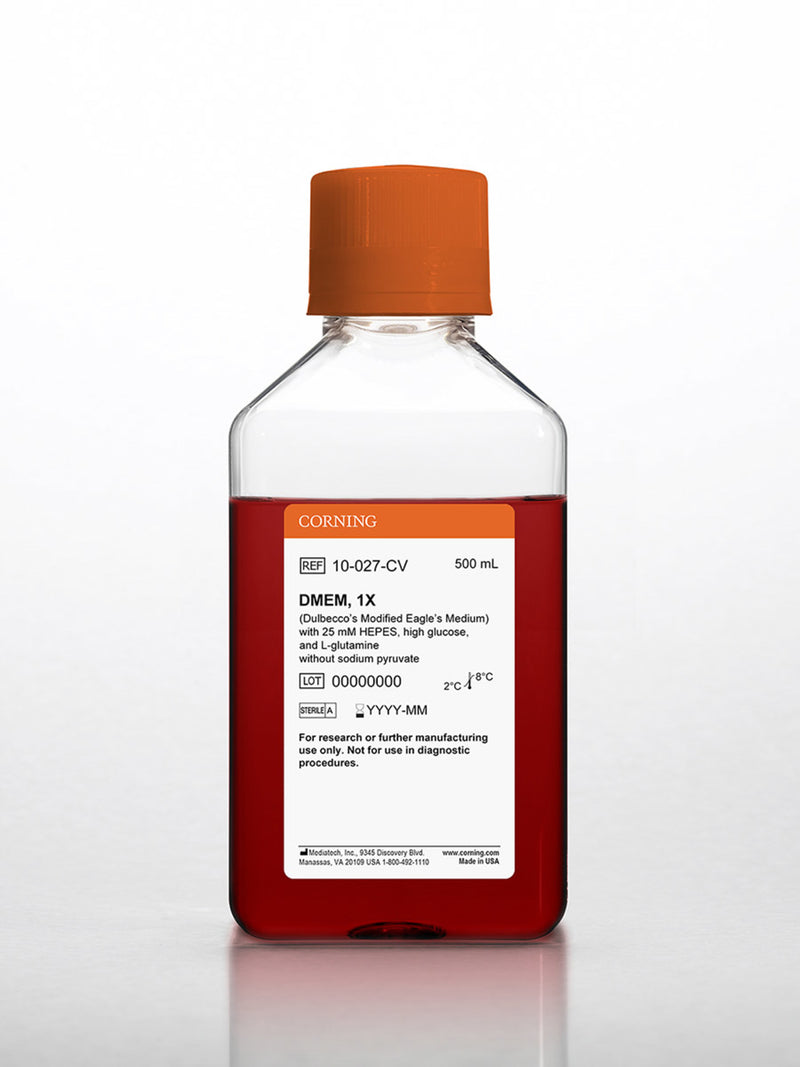 Corning 500 mL DMEM (Dulbecco’s Modified Eagle’s Medium)