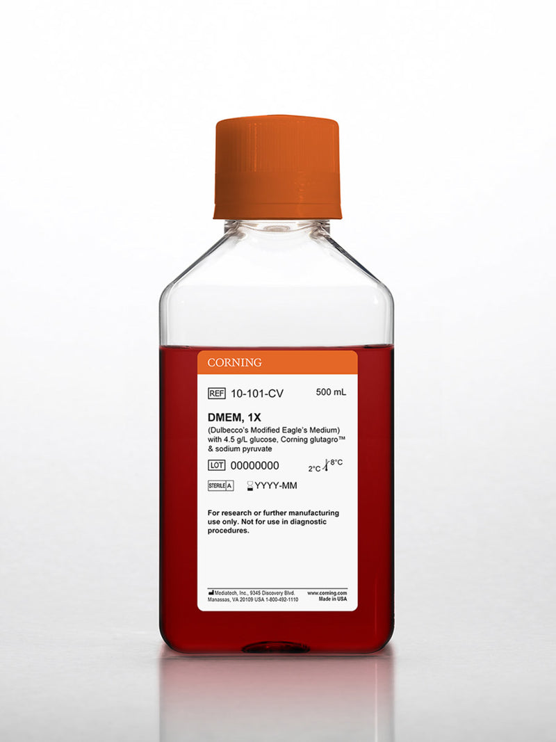 Corning 500 mL DMEM (Dulbecco’s Modification of Eagle’s Medium), 1X