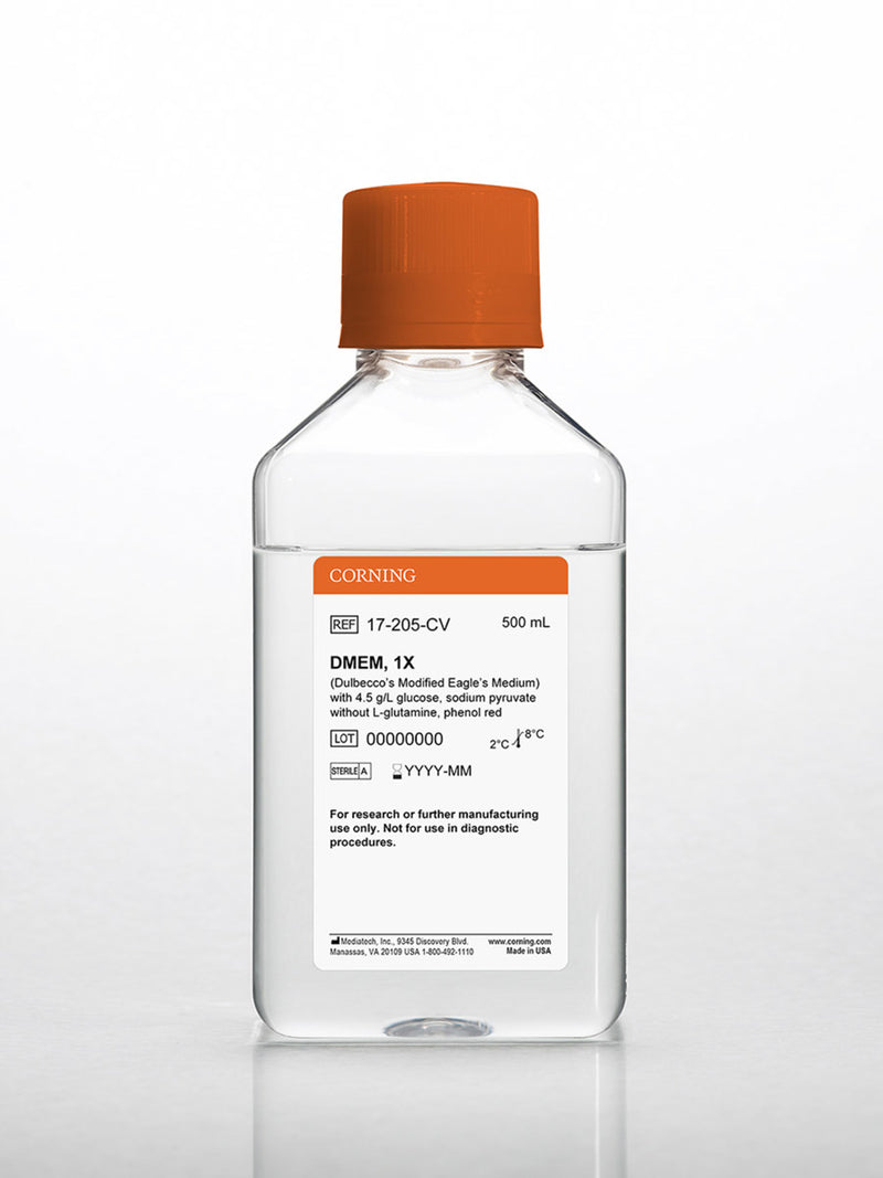 Corning 500 mL DMEM (Dulbecco’s Modified Eagle’s Medium)