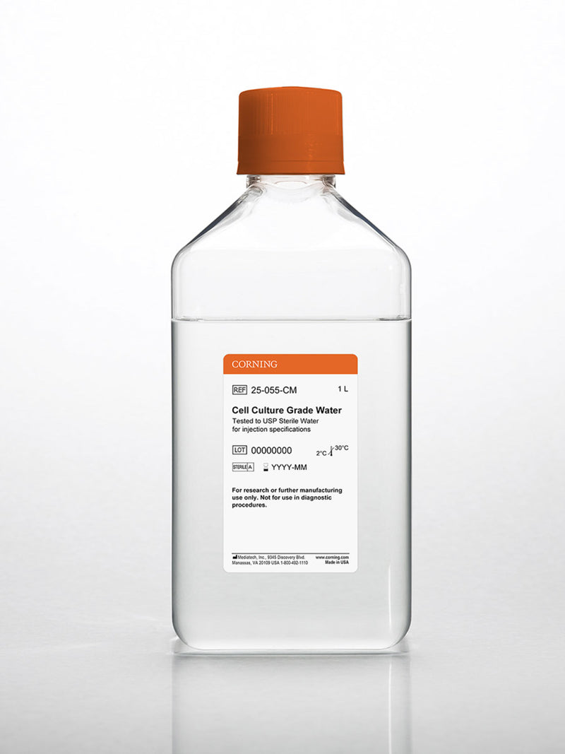 Corning Cell Culture Grade Water Tested to USP Sterile Water for Injection Specifications