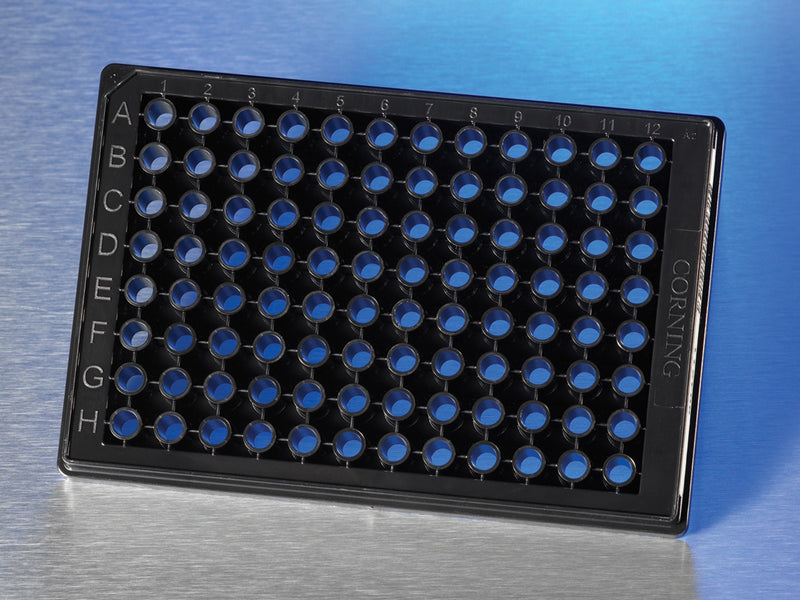 Corning 96-well High Content Screening Microplates with Glass Bottom