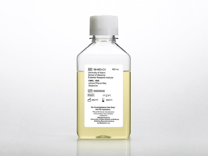 Corning CMRL 1066 [-] phenol red, L-glutamine