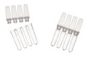 Novas Bio Thin Wall PCR 4-Strip 0.1mL Tubes and Caps Rotor-Gene Q compatible Clear